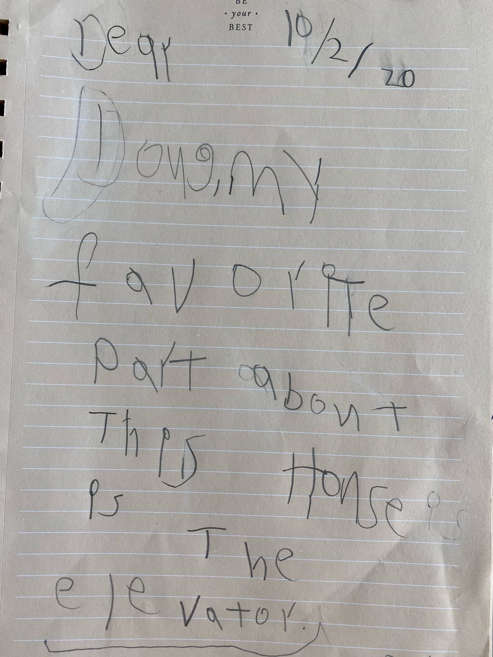 Making memories kid style. We love “hearing” about the joy of their experiences!