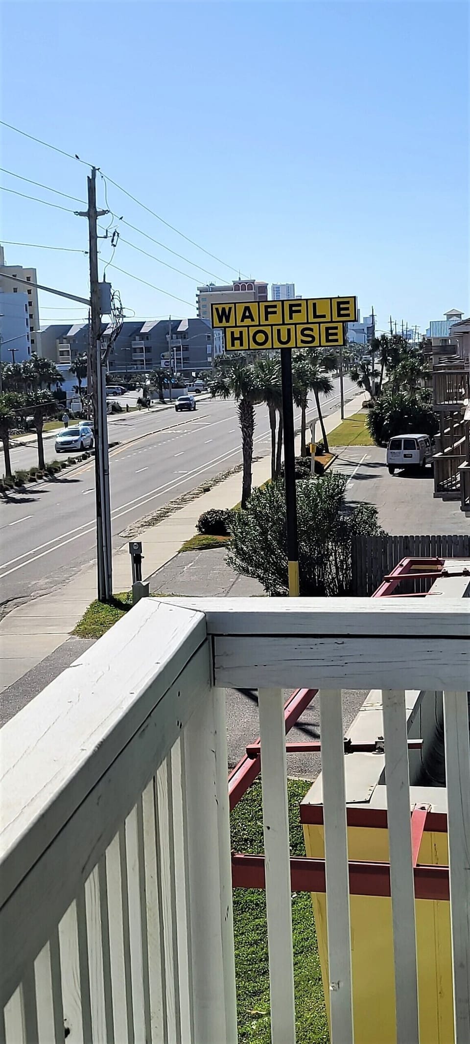 Beach Blvd View from Balcony