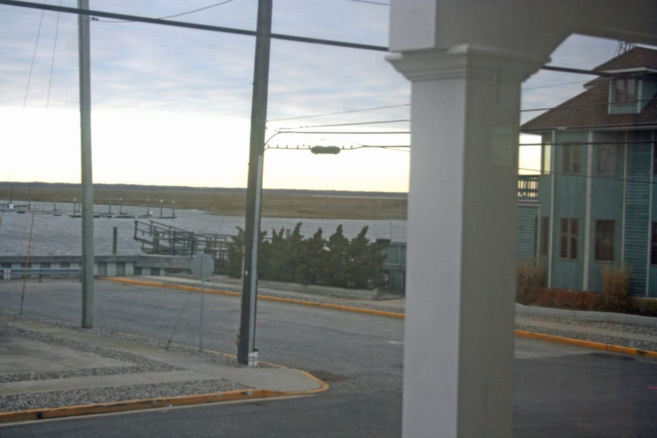view of the bay from queen bedroom