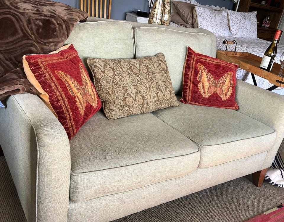 Comfortable couch for tv viewing