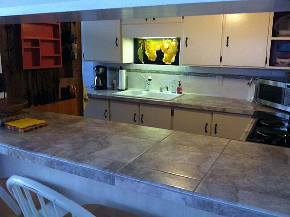 Upper kitchen from living room