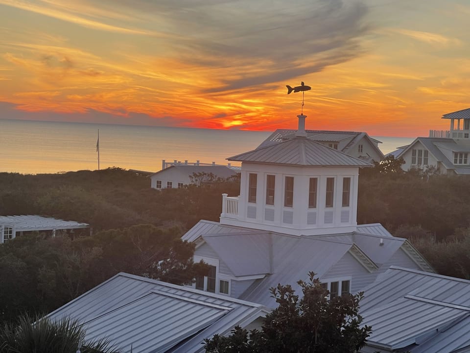 Beautiful sunsets from the tower