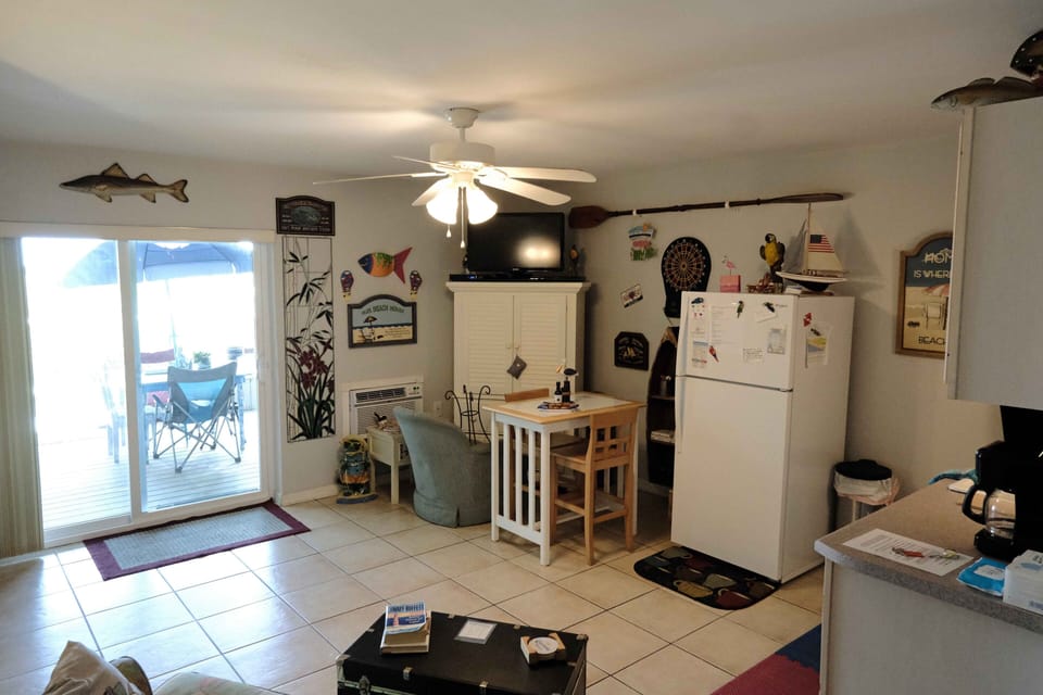 Bedroom 3 is its own fully functional studio complete with kitchenette.