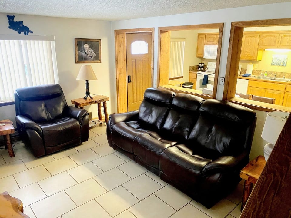 The new living room furniture is perfect for relaxing after a day of adventure.