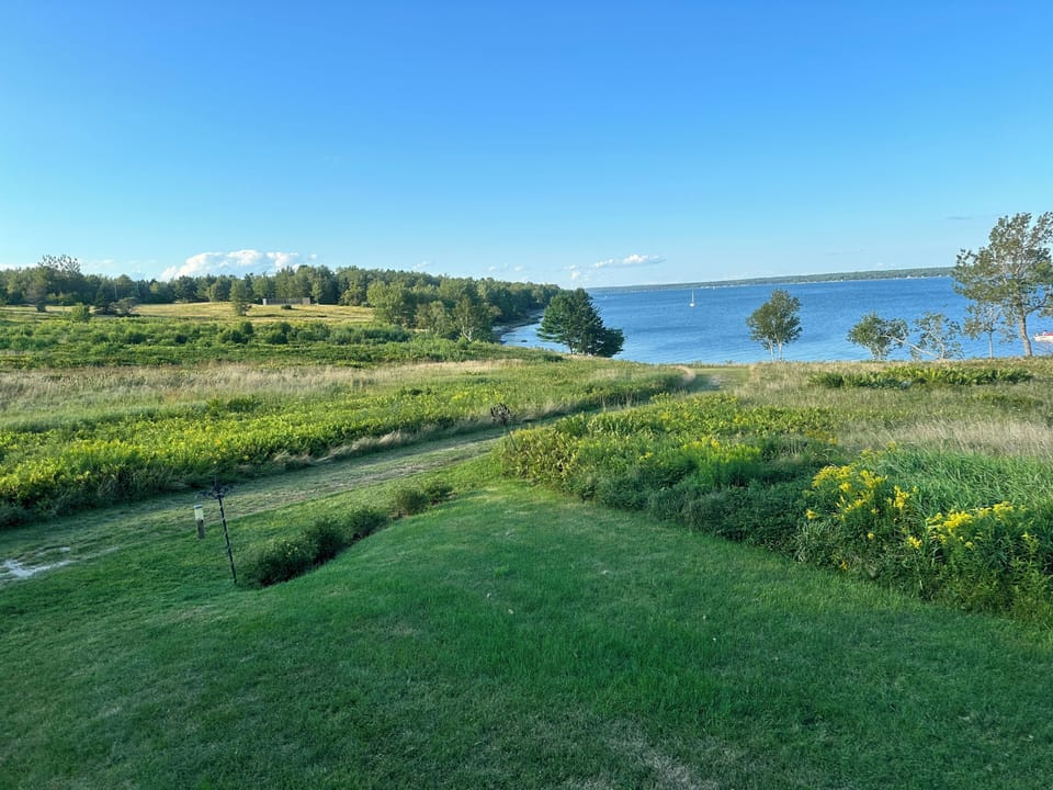 Path to beach for swimming, beach combing or kayaking