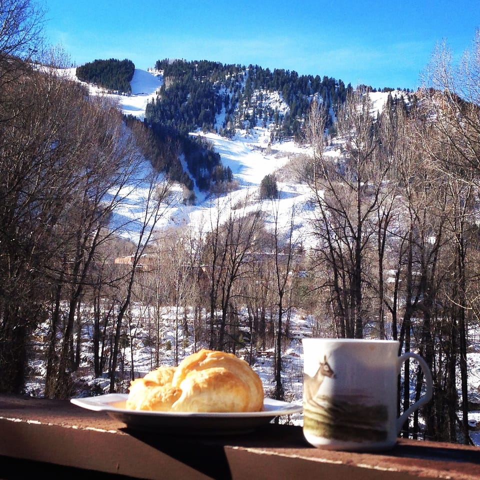 Enjoy breakfast on the main deck on a sunny winter day!