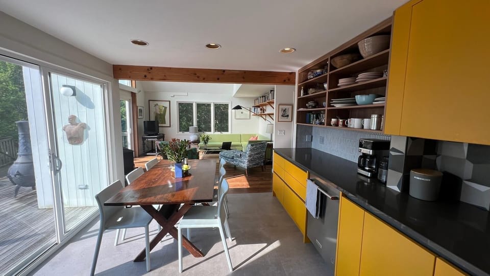 brand new designer kitchen/dining area