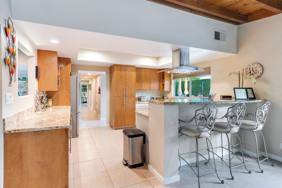 kitchen view from dining room