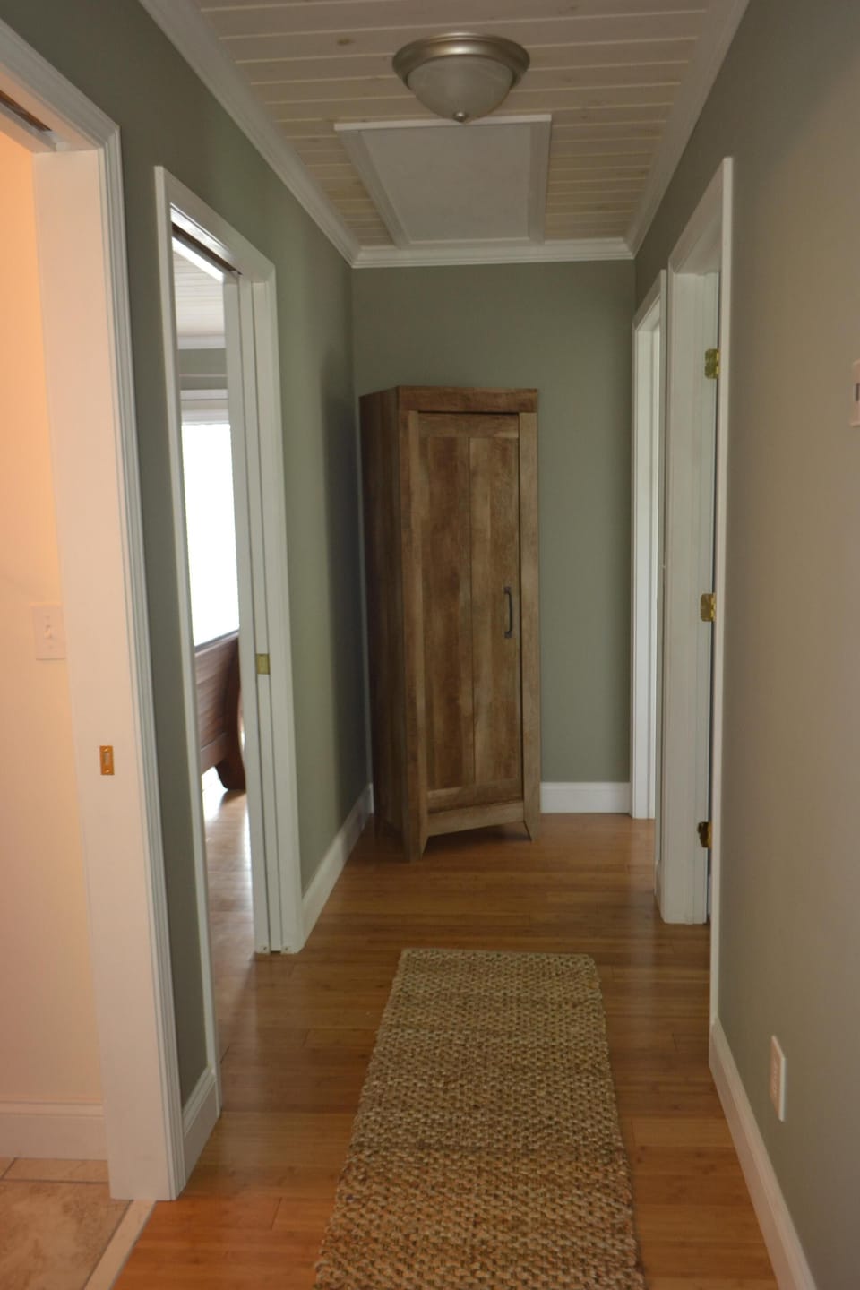 Upstairs Hall with linen cupboard