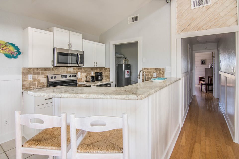 Kitchen with New Stainless Appliances