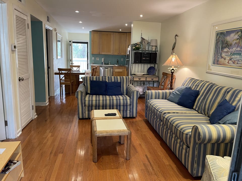 Living Room with Home Office Nook