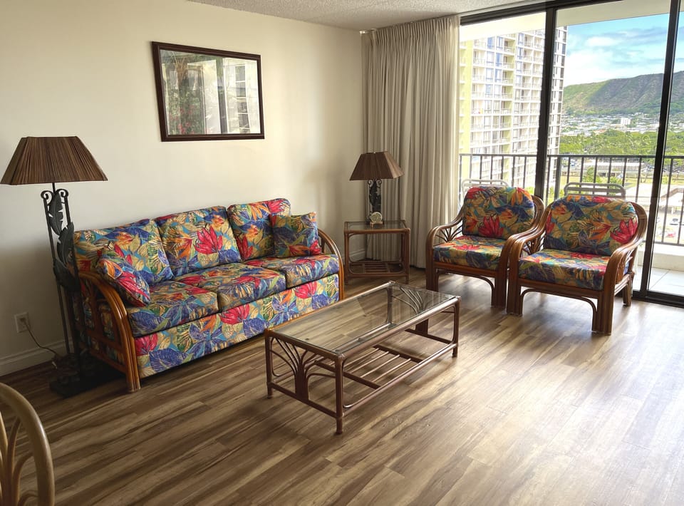 Queen sofa bed with matching table and chairs