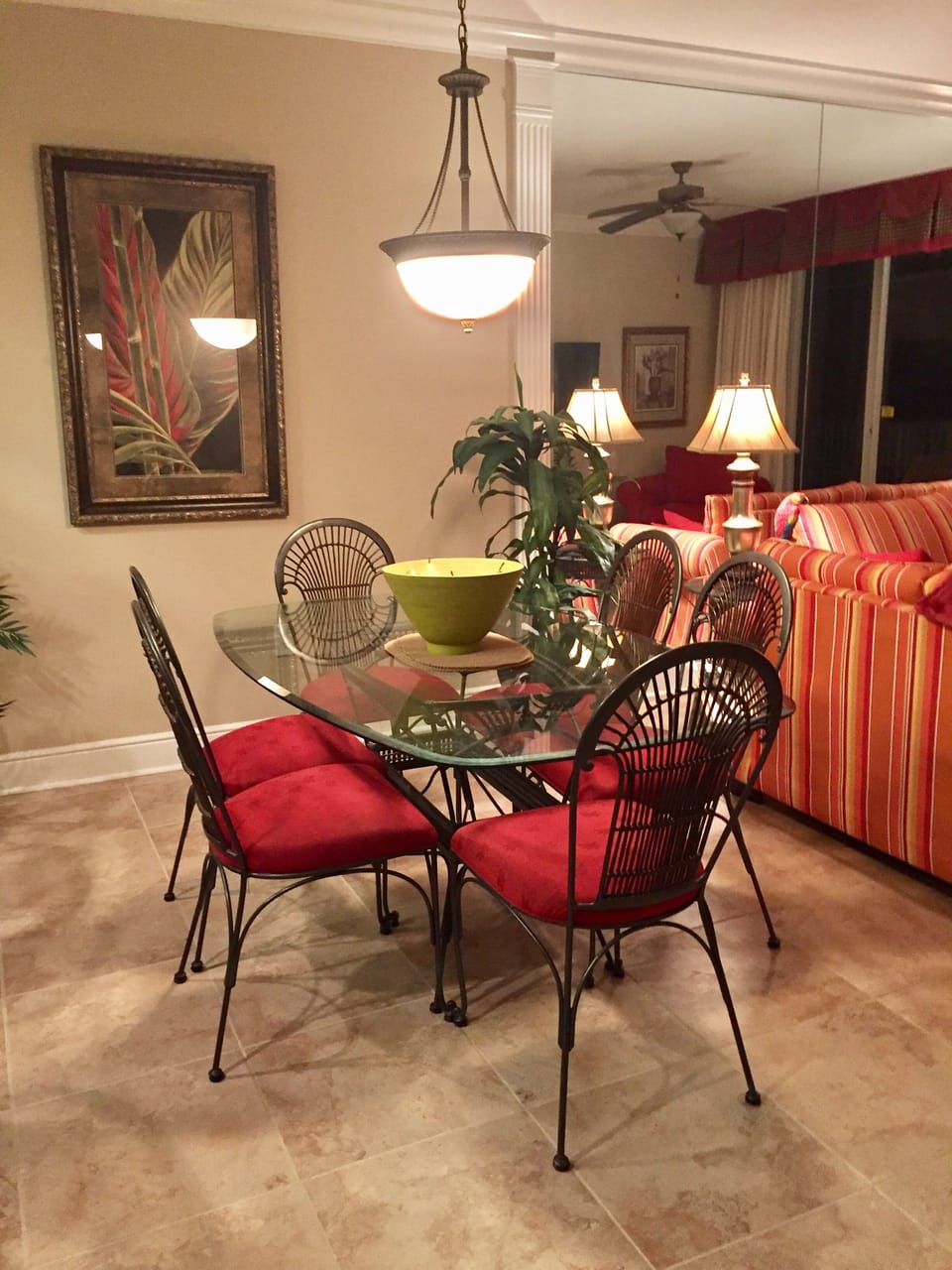 Comfortable classy dining area.