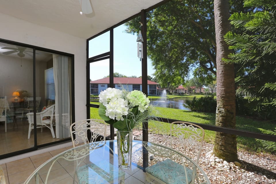 Lanai and sliding door to Master Bedroom