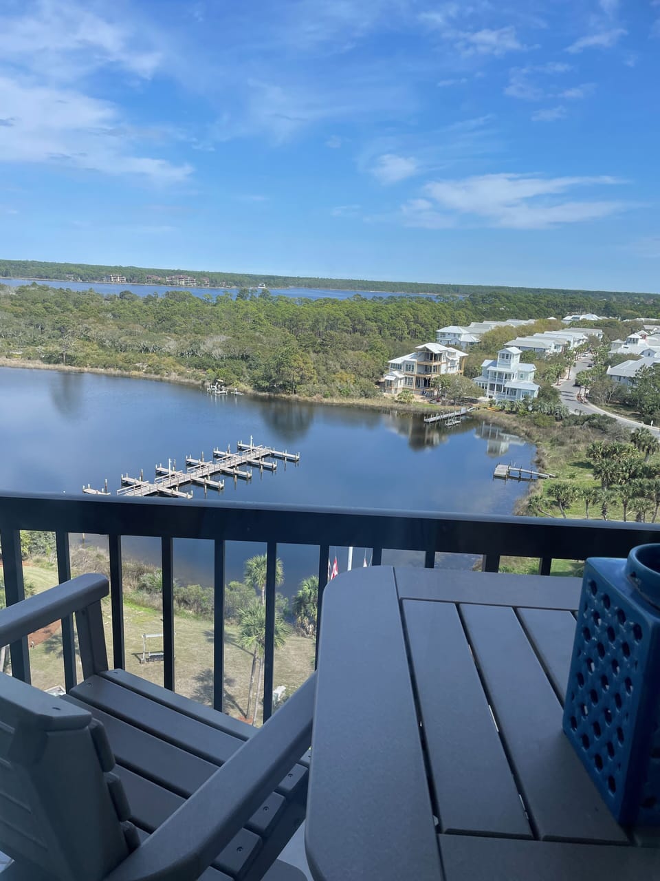 View from master bedroom balcony