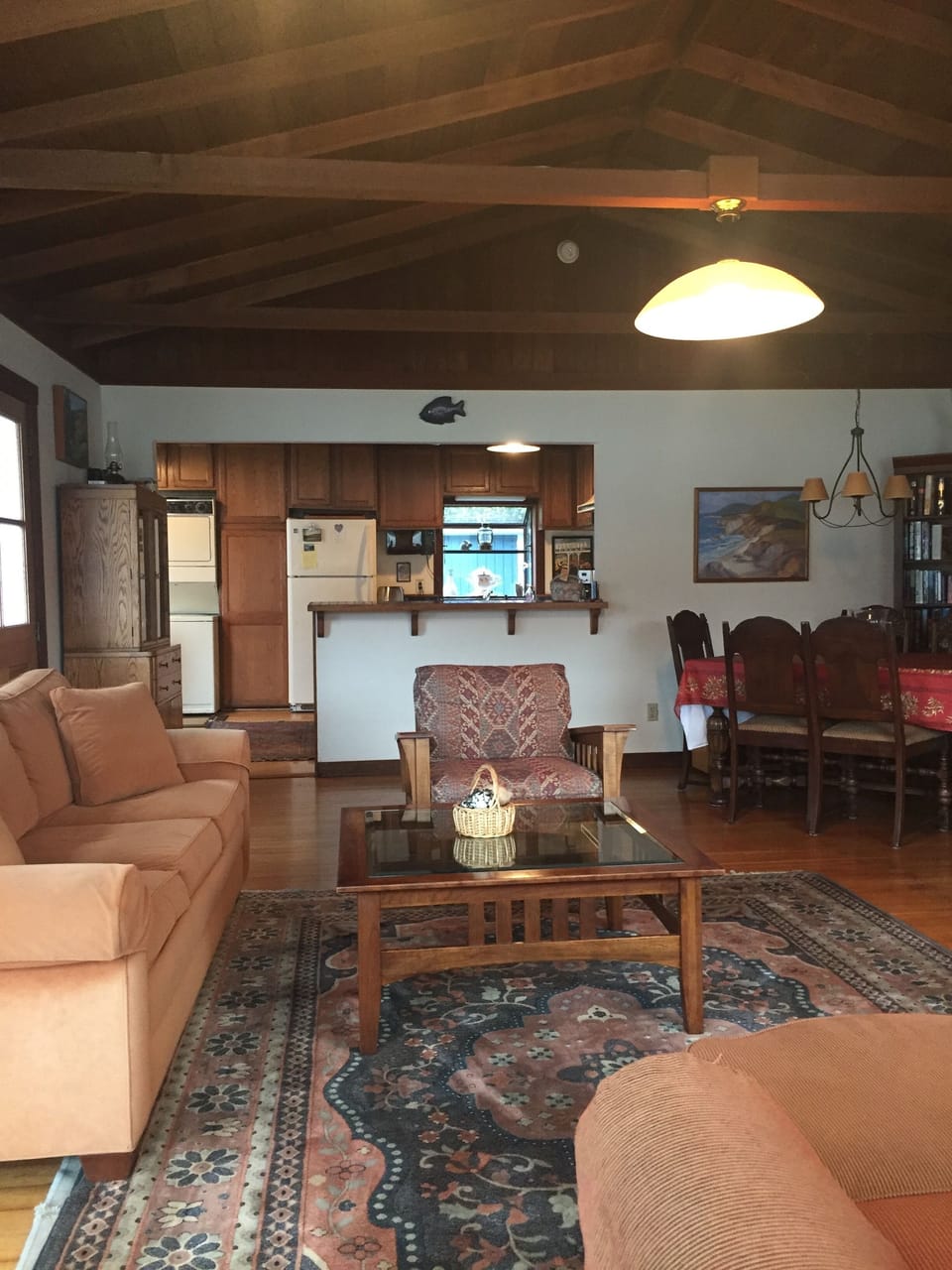 living room looking toward kitchen