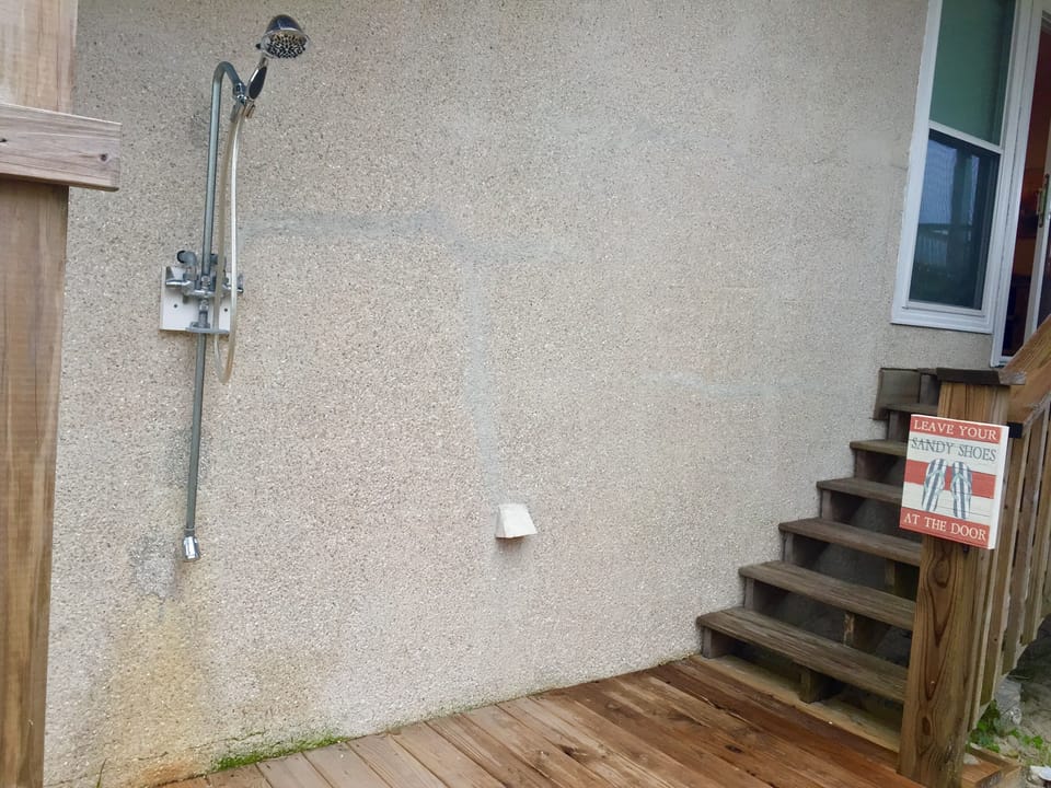Hot and Cold Outdoor Shower