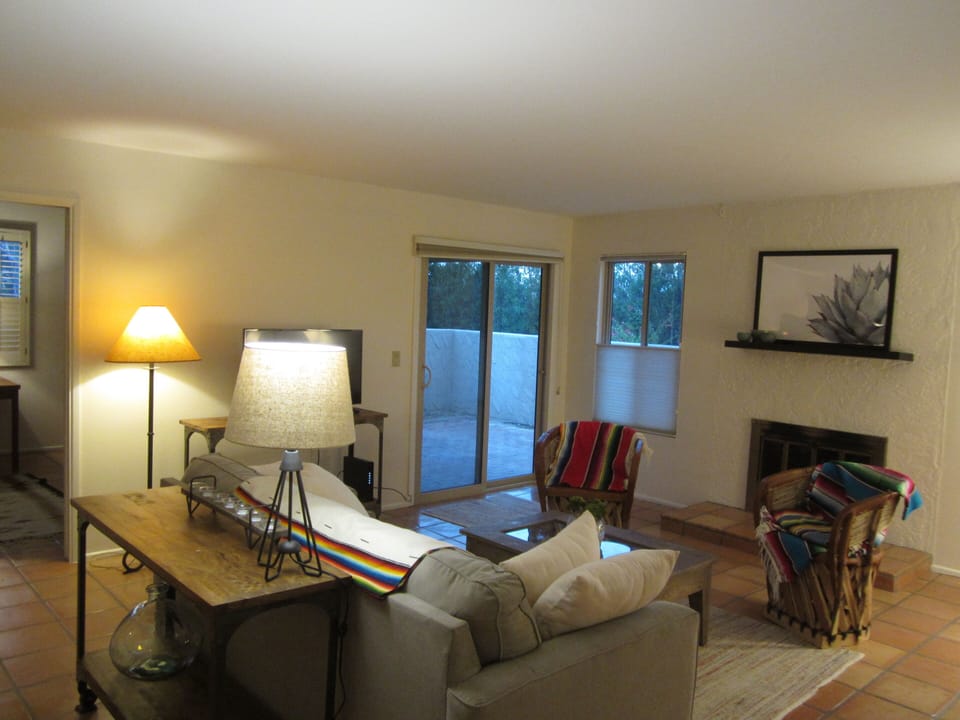 Living Room with patio view
