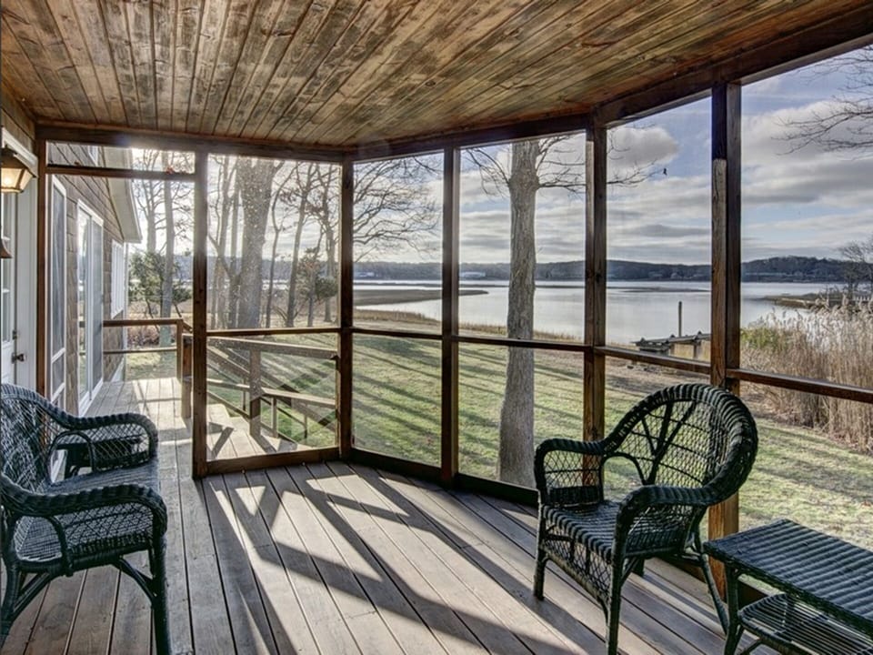 View from screened porch