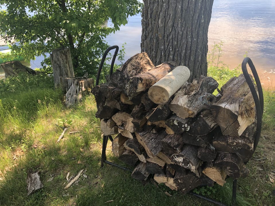 Firewood available. Please tip my kids in the jar in kitchen. They cut it