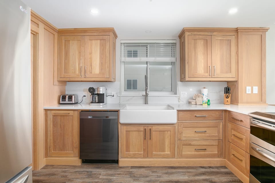 Brand new custom cabinetry.