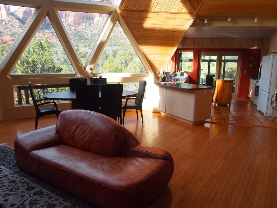 The warmth of wood throughout the home