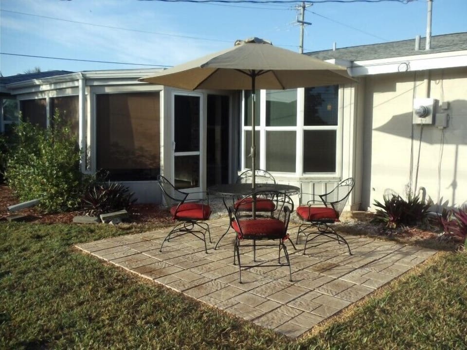backyard patio area