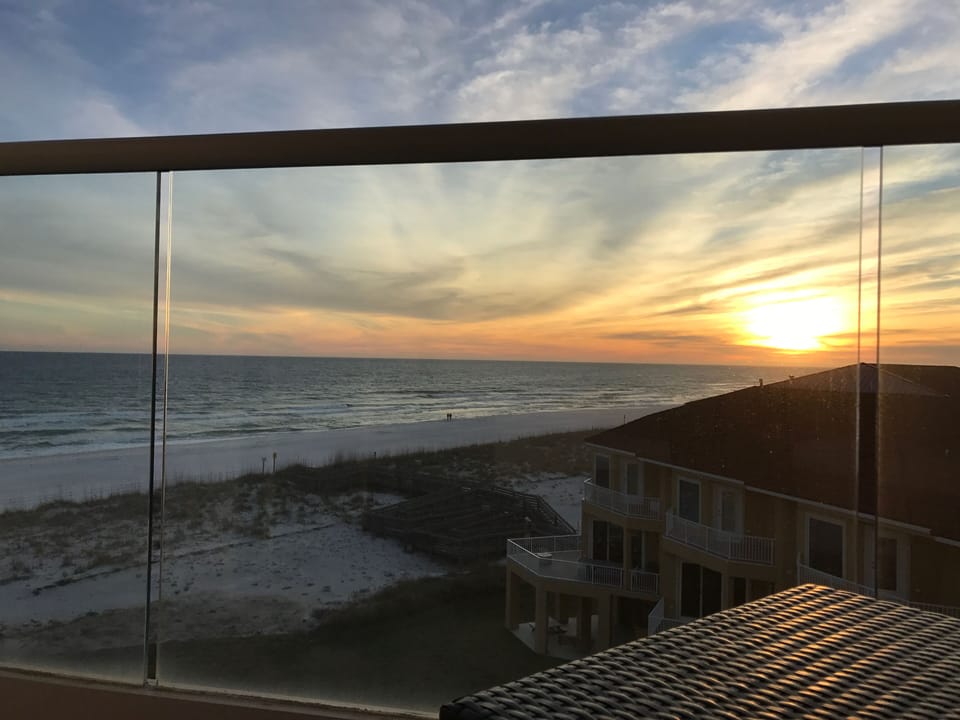 Another winter sunset from our private balcony. January 2017.