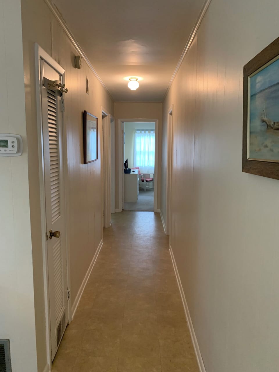 Down the hall 
