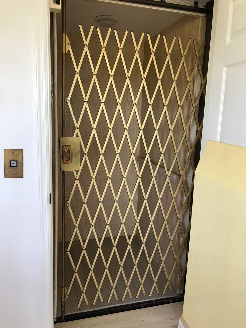 Elevator for luggage, groceries, elderly. 