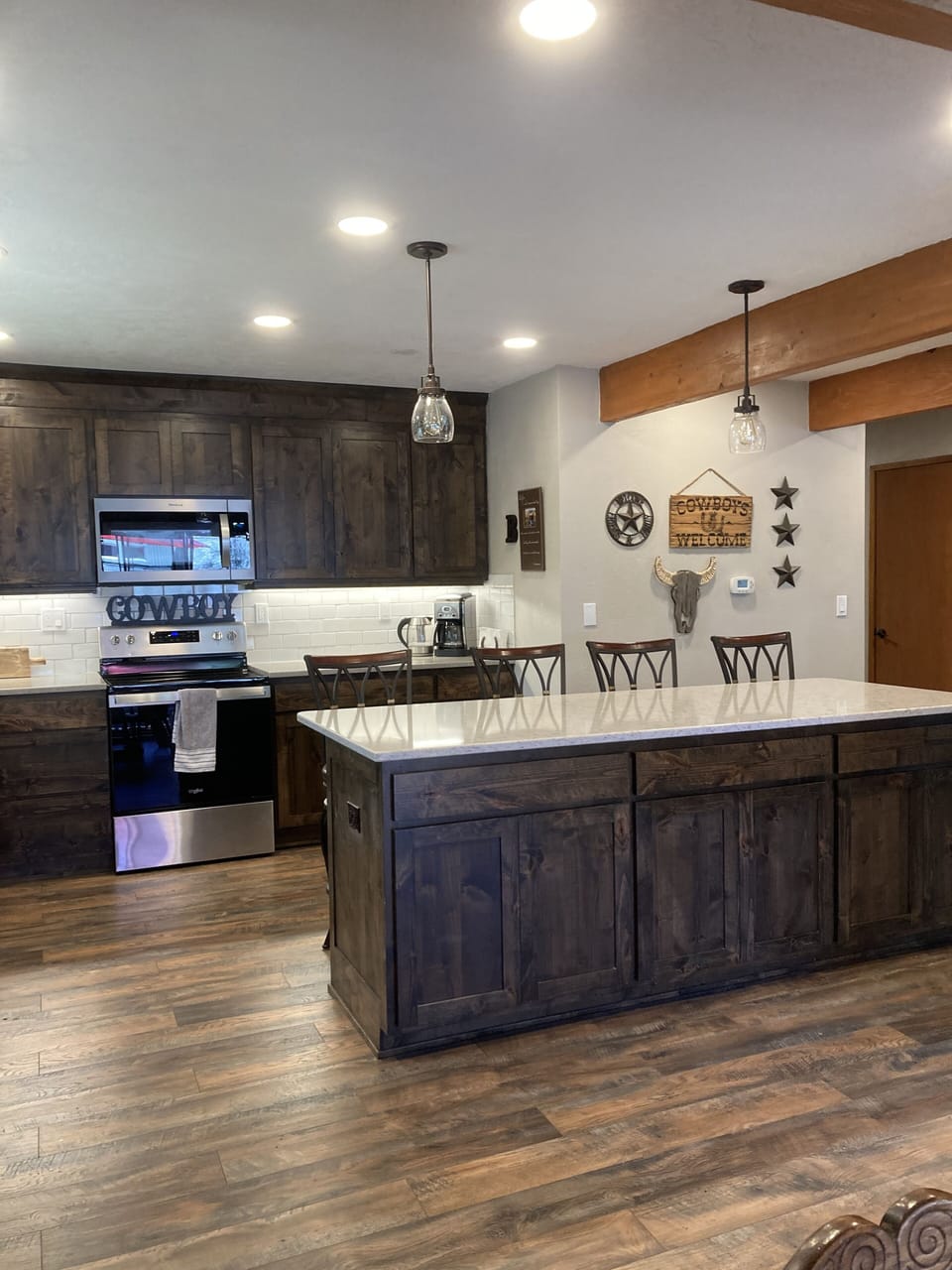 Big kitchen for cooking and gathering