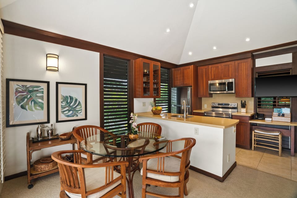 Open concept dining space