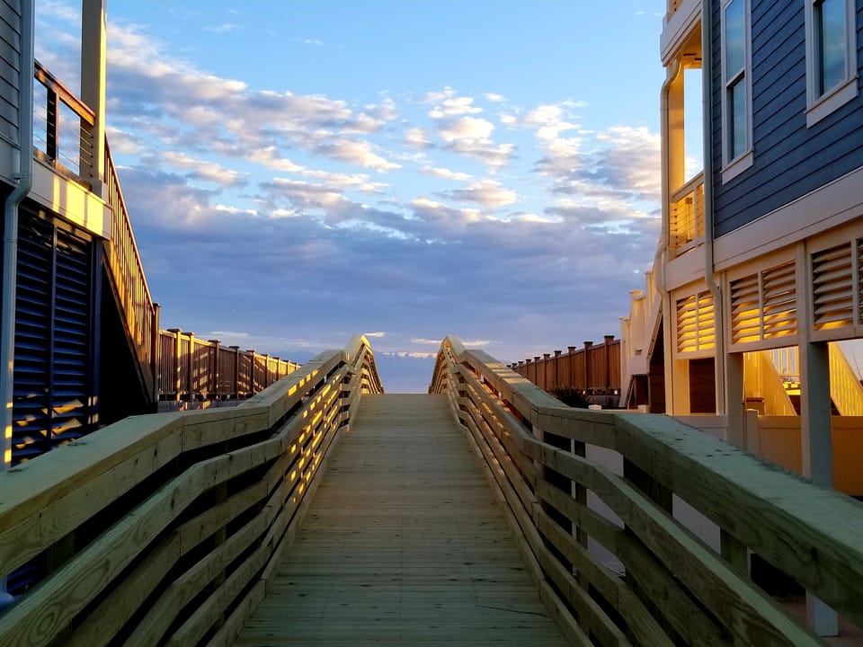 We Love this new beach access/ramp, directly across from our home! 
