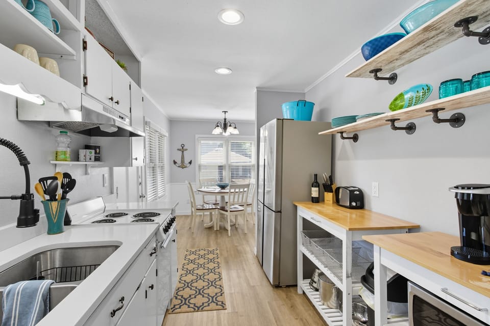 Updated kitchen with vintage character