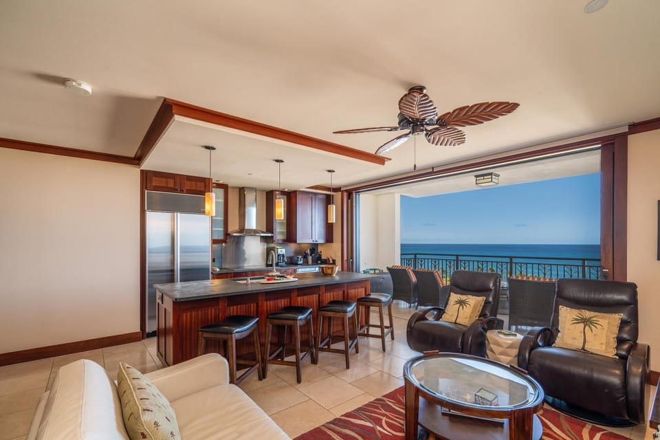 breathtaking ocean view from the 
comfort of the living room