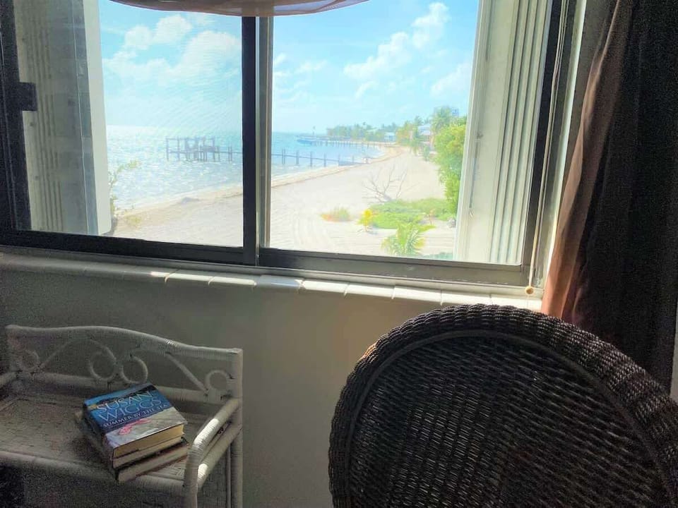 Take in picturesque beach views  from your window.