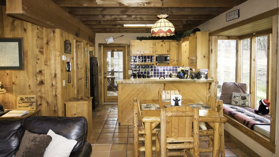 Dining and kitchen