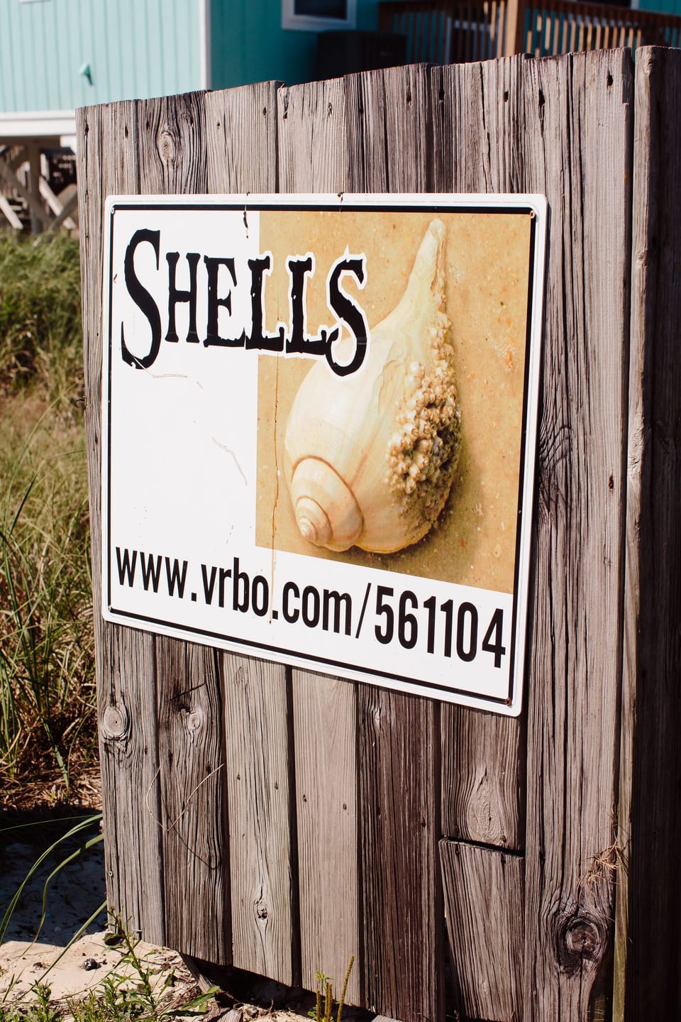 Look for this sign when you arrive.