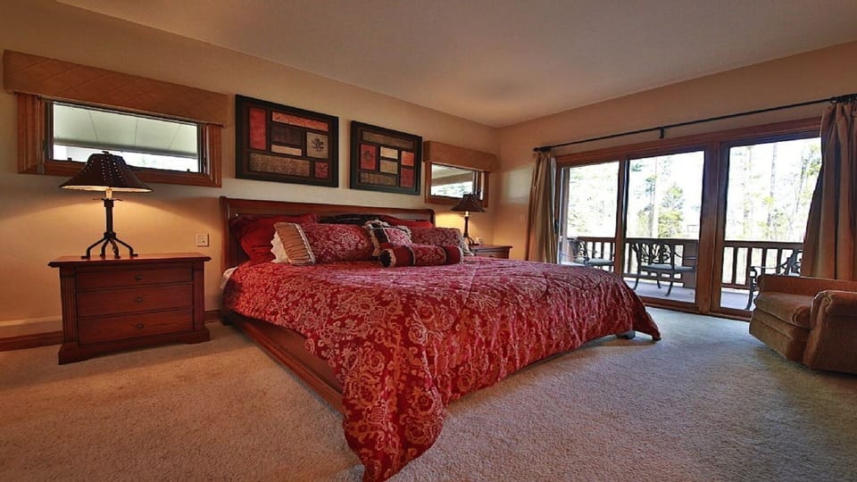 2nd Master Bedroom with balcony overlooking creek