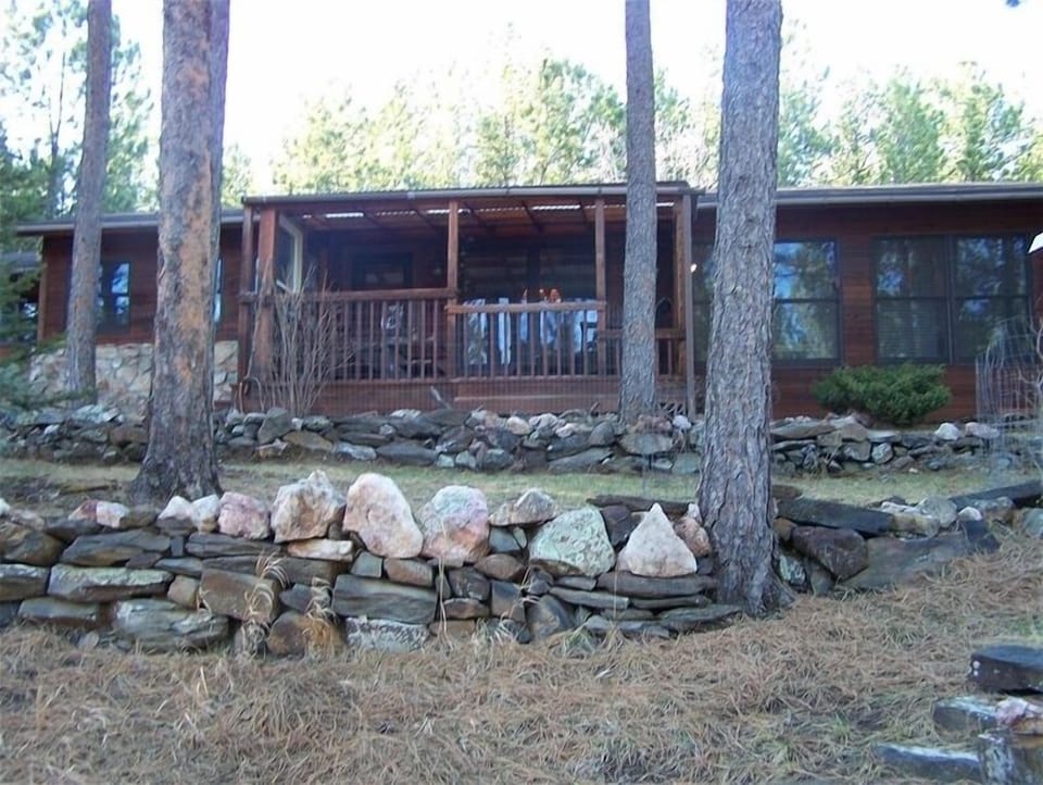 Main House, front view with partially enclosed porch