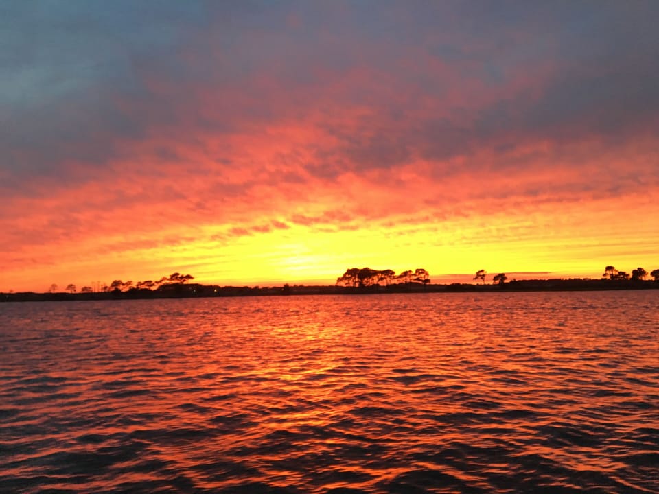 Fantastic sunsets are just a short kayak or boat ride away!