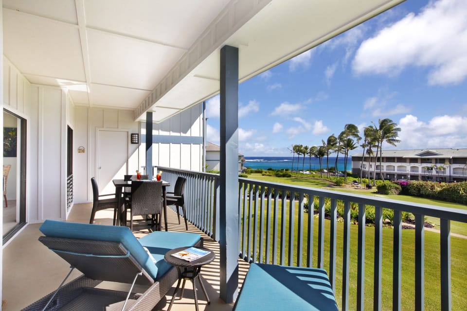 Double lanai with ocean view