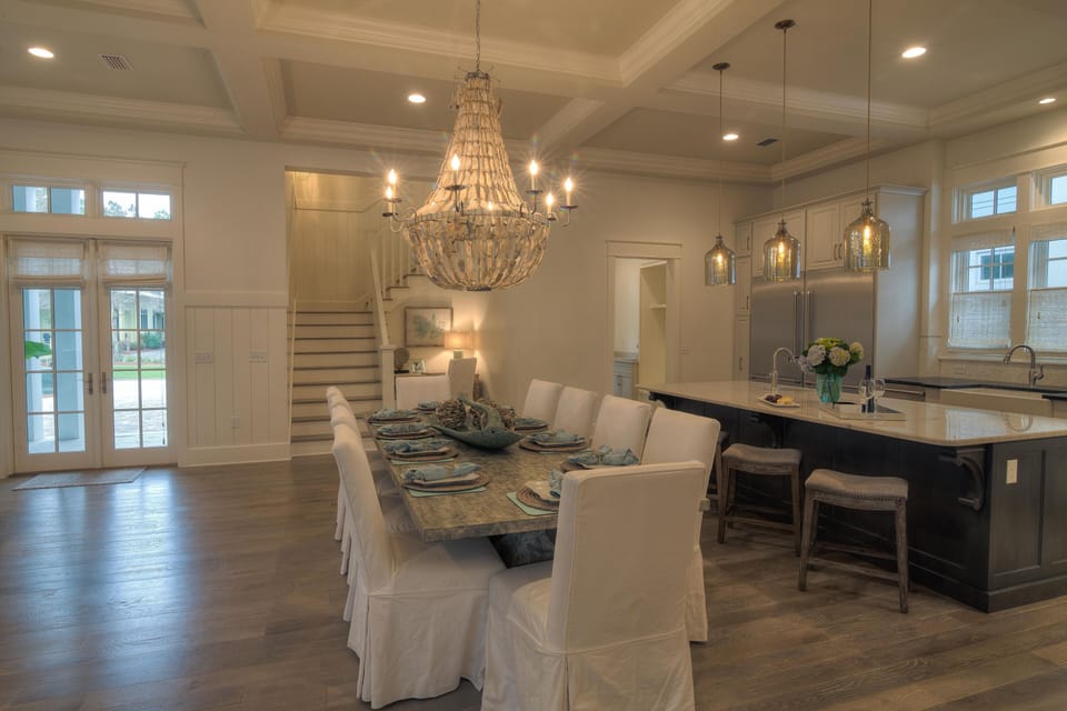 Dining table in Great Room