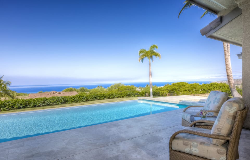 We never tire of this view...especially with Maui visible to the north.