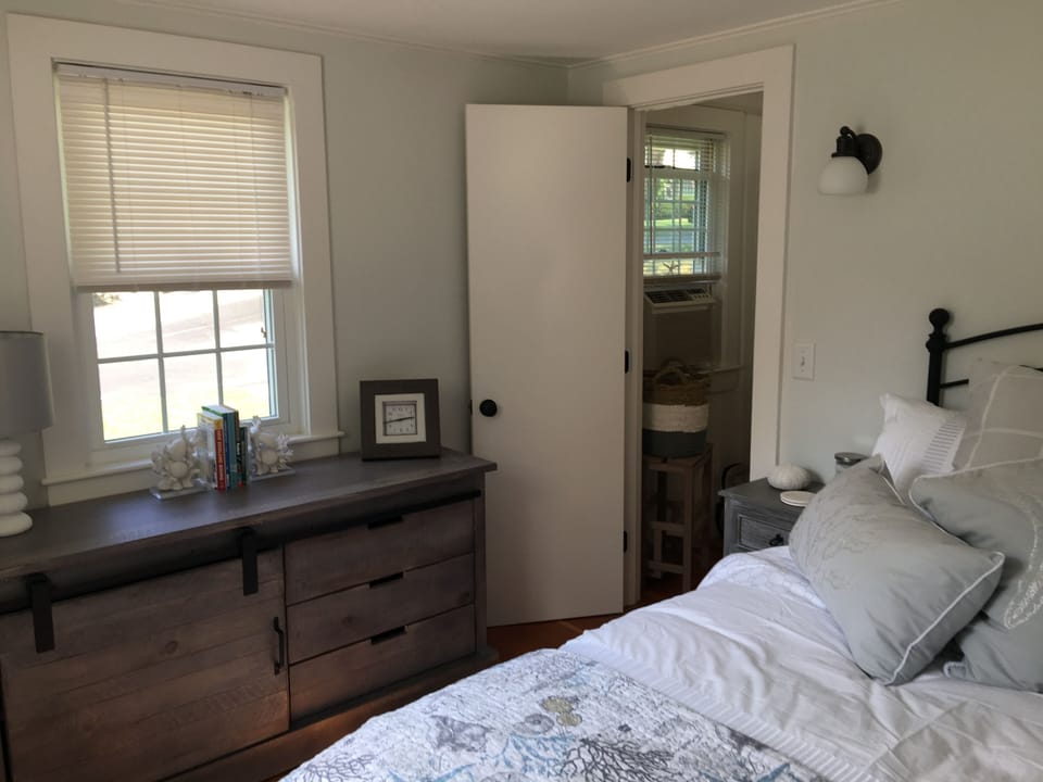 Bdrm 2 has large dresser and a dbl bed
