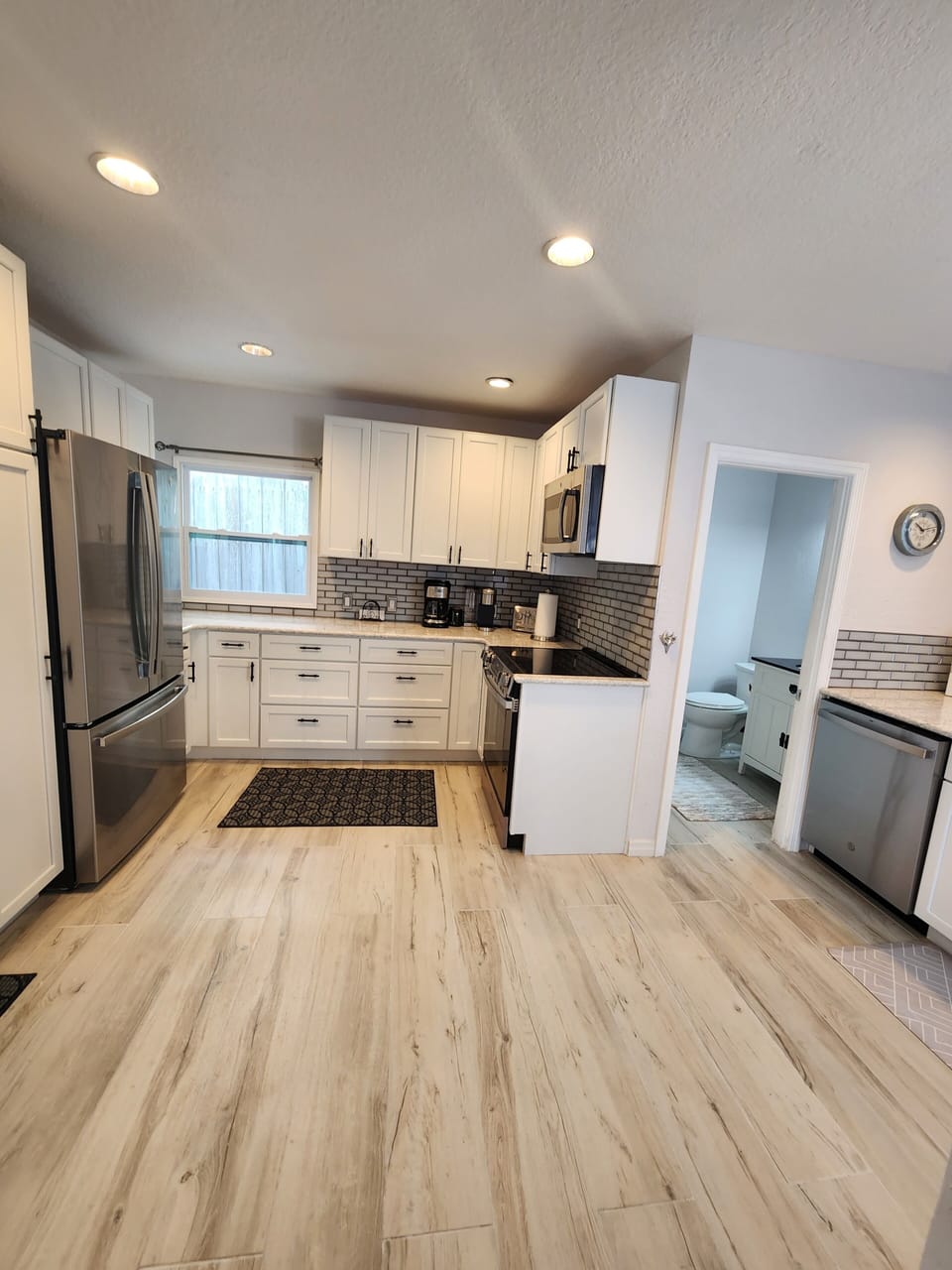 New white kitchen and bath