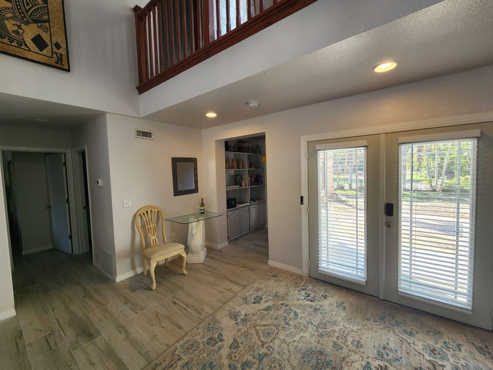 1st fl open space with 2 bedrooms and hall bath