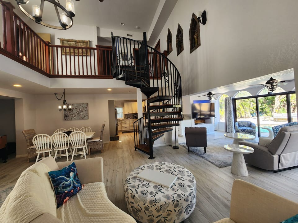 open floorplan with space for the family