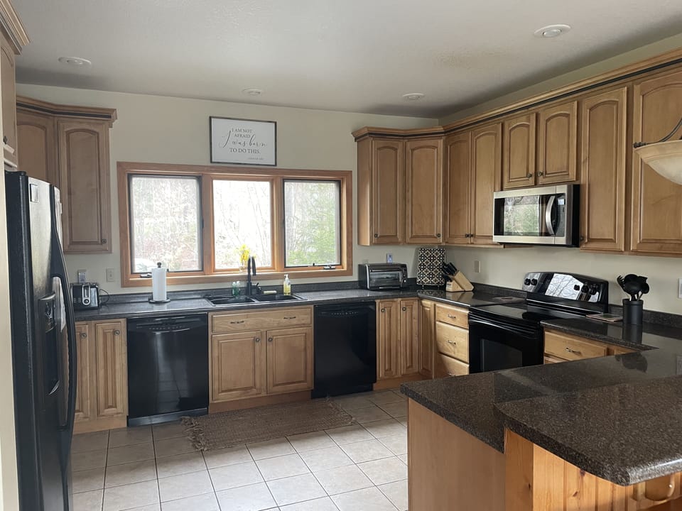 Open concept kitchen