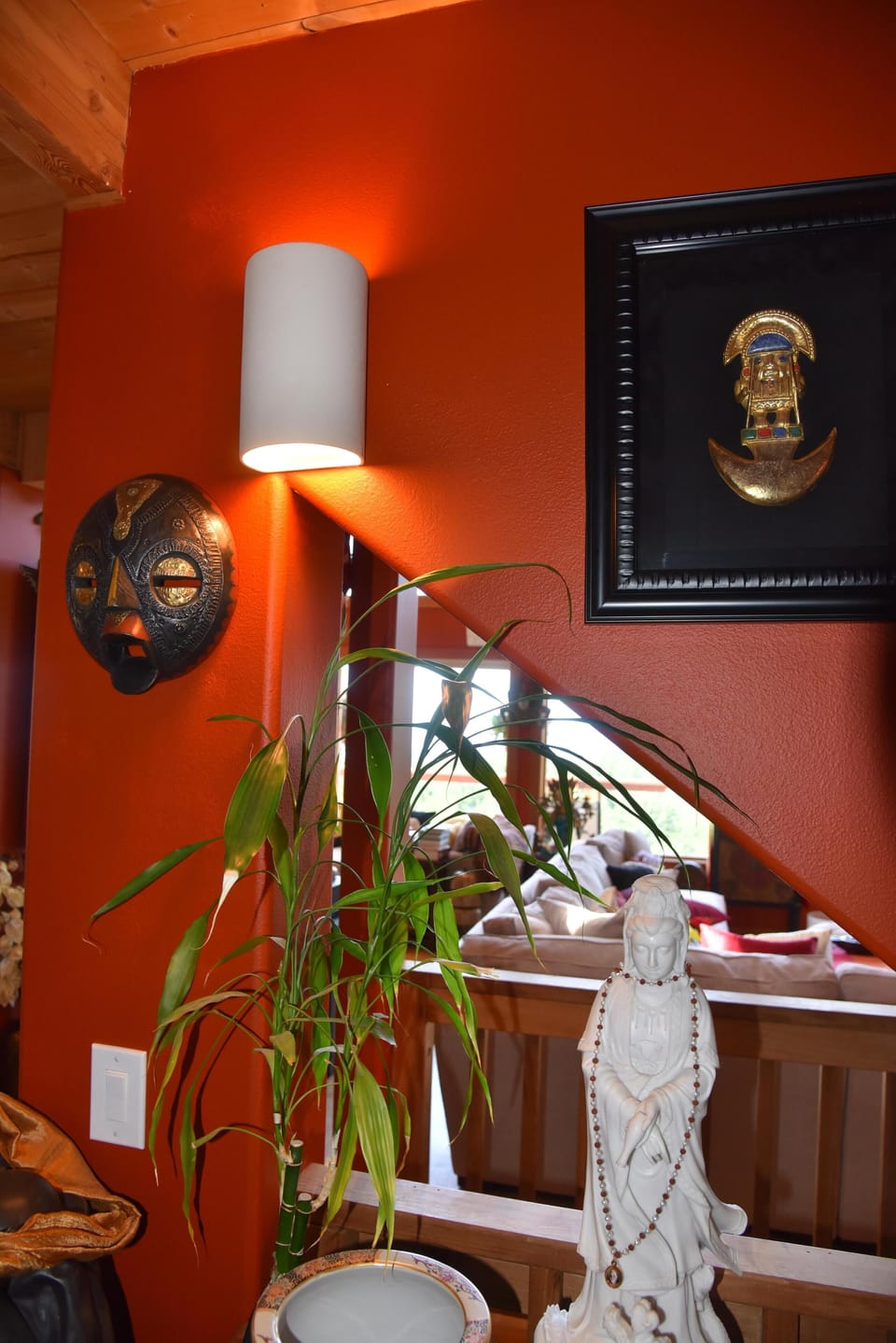 Tumi from Peru, African mask, Guanyin (China)